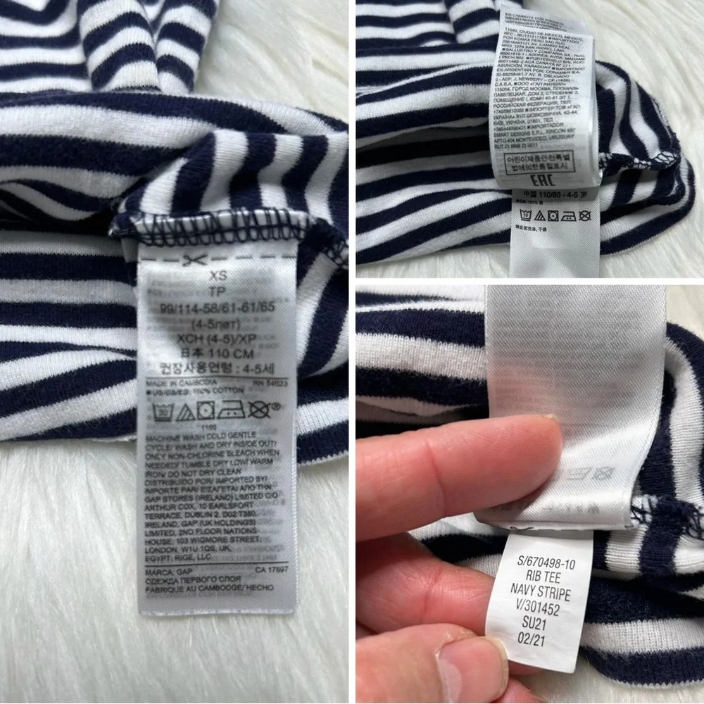GAP Girl’s Ribbed Stripe T-Shirt